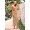 imagePRETTYGARDEN Womens Summer Long Formal Cocktail Dress 2025 Strapless Tube Asymmetrical Ruffle Maxi Bodycon Party DressesApricot