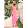 imagePRETTYGARDEN Womens Summer Long Formal Cocktail Dress 2025 Strapless Tube Asymmetrical Ruffle Maxi Bodycon Party DressesLight Pink