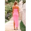 imagePRETTYGARDEN Womens Summer Long Formal Cocktail Dress 2025 Strapless Tube Asymmetrical Ruffle Maxi Bodycon Party DressesLight Pink