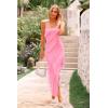 imagePRETTYGARDEN Womens Summer Long Formal Cocktail Dress 2025 Strapless Tube Asymmetrical Ruffle Maxi Bodycon Party DressesLight Pink