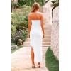 imagePRETTYGARDEN Womens Summer Long Formal Cocktail Dress 2025 Strapless Tube Asymmetrical Ruffle Maxi Bodycon Party DressesWhite