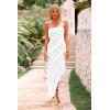 imagePRETTYGARDEN Womens Summer Long Formal Cocktail Dress 2025 Strapless Tube Asymmetrical Ruffle Maxi Bodycon Party DressesWhite