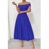 imagePRETTYGARDEN Womens Summer Off Shoulder Sleeveless Midi Dress Cocktail A Line Flowy Wedding Guest Dresses with PocketsRoyal Blue