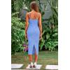 imagePRETTYGARDEN Womens Sexy Midi Bodycon Dress 2025 Summer Spaghetti Strap Sleeveless Knit Party Tight Fitted DressesLight Blue
