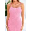 imagePRETTYGARDEN Womens Sexy Midi Bodycon Dress 2025 Summer Spaghetti Strap Sleeveless Knit Party Tight Fitted DressesPink