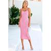 imagePRETTYGARDEN Womens Sexy Midi Bodycon Dress 2025 Summer Spaghetti Strap Sleeveless Knit Party Tight Fitted DressesPink