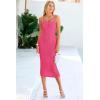 imagePRETTYGARDEN Womens Sexy Midi Bodycon Dress 2025 Summer Spaghetti Strap Sleeveless Knit Party Tight Fitted DressesRose Red