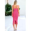 imagePRETTYGARDEN Womens Sexy Midi Bodycon Dress 2025 Summer Spaghetti Strap Sleeveless Knit Party Tight Fitted DressesRose Red