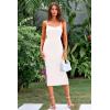 imagePRETTYGARDEN Womens Sexy Midi Bodycon Dress 2025 Summer Spaghetti Strap Sleeveless Knit Party Tight Fitted DressesWhite