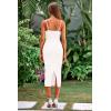 imagePRETTYGARDEN Womens Sexy Midi Bodycon Dress 2025 Summer Spaghetti Strap Sleeveless Knit Party Tight Fitted DressesWhite