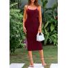 imagePRETTYGARDEN Womens Sexy Midi Bodycon Dress 2025 Summer Spaghetti Strap Sleeveless Knit Party Tight Fitted DressesWine Red