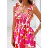 imagePRETTYGARDEN Womens Summer Dresses Floral Sleeveless Smocked Maxi Dress Boho Spaghetti Strap A Line Flowy Beach Long SundressFloral White Rose Red