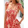 imagePRETTYGARDEN Womens Summer Dresses Floral Sleeveless Smocked Maxi Dress Boho Spaghetti Strap A Line Flowy Beach Long SundressRed Floral