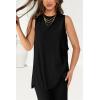 imagePRETTYGARDEN Womens 2 Piece Lounge Set 2025 Summer Casual Loose Tank Top Wide Leg Pants Matching Travel Outfits TracksuitBlack