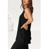 imagePRETTYGARDEN Womens 2 Piece Lounge Set 2025 Summer Casual Loose Tank Top Wide Leg Pants Matching Travel Outfits TracksuitBlack