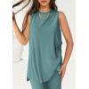 imagePRETTYGARDEN Womens 2 Piece Lounge Set 2025 Summer Casual Loose Tank Top Wide Leg Pants Matching Travel Outfits TracksuitFruit Green