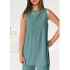 imagePRETTYGARDEN Womens 2 Piece Lounge Set 2025 Summer Casual Loose Tank Top Wide Leg Pants Matching Travel Outfits TracksuitFruit Green