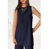 imagePRETTYGARDEN Womens 2 Piece Lounge Set 2025 Summer Casual Loose Tank Top Wide Leg Pants Matching Travel Outfits TracksuitNavy