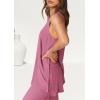 imagePRETTYGARDEN Womens 2 Piece Lounge Set 2025 Summer Casual Loose Tank Top Wide Leg Pants Matching Travel Outfits TracksuitPink