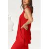 imagePRETTYGARDEN Womens 2 Piece Lounge Set 2025 Summer Casual Loose Tank Top Wide Leg Pants Matching Travel Outfits TracksuitRed
