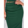 imagePRETTYGARDEN Womens Two Piece Skirt Set Cap Sleeve Cropped Tops Ruched Maxi Long Skirts Vacation Summer OutfitsDark Green