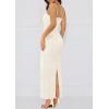 imagePRETTYGARDEN Womens Formal Cocktail Dresses Elegant Spaghetti Strap Lace Floral Bodycon Wedding Guest DressBeige