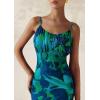 imagePRETTYGARDEN Womens Floral Maxi Dress 2025 Summer Elegant Spaghetti Strap Mesh Bodycon Wedding Guest Long DressesGreen Floral