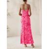 imagePRETTYGARDEN Womens Floral Maxi Dress 2025 Summer Elegant Spaghetti Strap Mesh Bodycon Wedding Guest Long DressesPink Floral