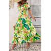 imagePRETTYGARDEN Womens Dresses 2025 Puff Sleeve Floral Casual Summer Dresses Smocked Backless Beach Flowy Tiered Maxi DressFgreen