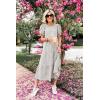 imagePRETTYGARDEN Womens Summer Casual Boho Dress Floral Print Ruffle Puff Short Sleeve Flowy Midi Beach Party DressesAPRICOT