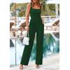 imagePRETTYGARDEN Summer Sleeveless Jumpsuits for Women Dressy Square Neck Wide Leg Pants Knitted One Piece Rompers with PocketsGreen