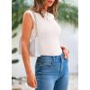 imagePRETTYGARDEN Womens Ribbed Tank Tops 2025 Summer Cap Sleeve Slim Fitted Knit Basic Casual Tee Shirts Trendy Fashion ClothesWhite