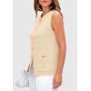 imagePRETTYGARDEN Womens Sweater Vests 2025 Summer Sleeveless Tank Tops Knit Button Down Cardigan Spring Trendy ClothesApricot