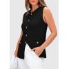 imagePRETTYGARDEN Womens Sweater Vests 2025 Summer Sleeveless Tank Tops Knit Button Down Cardigan Spring Trendy ClothesBlack
