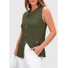 imagePRETTYGARDEN Womens Sweater Vests 2025 Summer Sleeveless Tank Tops Knit Button Down Cardigan Spring Trendy ClothesGreen