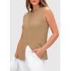 imagePRETTYGARDEN Womens Sweater Vests 2025 Summer Sleeveless Tank Tops Knit Button Down Cardigan Spring Trendy ClothesKhaki