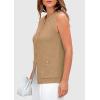 imagePRETTYGARDEN Womens Sweater Vests 2025 Summer Sleeveless Tank Tops Knit Button Down Cardigan Spring Trendy ClothesKhaki