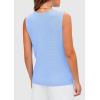 imagePRETTYGARDEN Womens Sweater Vests 2025 Summer Sleeveless Tank Tops Knit Button Down Cardigan Spring Trendy ClothesLight Blue