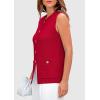 imagePRETTYGARDEN Womens Sweater Vests 2025 Summer Sleeveless Tank Tops Knit Button Down Cardigan Spring Trendy ClothesRed
