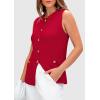 imagePRETTYGARDEN Womens Sweater Vests 2025 Summer Sleeveless Tank Tops Knit Button Down Cardigan Spring Trendy ClothesRed