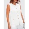 imagePRETTYGARDEN Womens Sweater Vests 2025 Summer Sleeveless Tank Tops Knit Button Down Cardigan Spring Trendy ClothesWhite