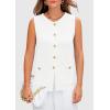 imagePRETTYGARDEN Womens Sweater Vests 2025 Summer Sleeveless Tank Tops Knit Button Down Cardigan Spring Trendy ClothesWhite