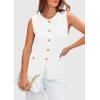 imagePRETTYGARDEN Womens Sweater Vests 2025 Summer Sleeveless Tank Tops Knit Button Down Cardigan Spring Trendy ClothesWhite