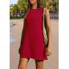 imagePRETTYGARDEN Womens Beach Cover Up Dress 2025 Summer Sleeveless Hollow Out Bathing Suit Swimwear Resort Vacation CoverupRed