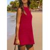 imagePRETTYGARDEN Womens Beach Cover Up Dress 2025 Summer Sleeveless Hollow Out Bathing Suit Swimwear Resort Vacation CoverupRed