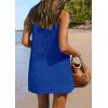 imagePRETTYGARDEN Womens Beach Cover Up Dress 2025 Summer Sleeveless Hollow Out Bathing Suit Swimwear Resort Vacation CoverupRoyal Blue