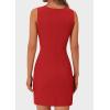 imagePRETTYGARDEN Womens Formal Dresses Summer 2025 Business Sleeveless Button Down Short Dress Elegant Work Office OutfitsRed