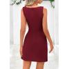 imagePRETTYGARDEN Womens 2025 Casual Sleeveless Summer Dresses Boat Neck Zipper Bodycon A Line Date Night Party Mini DressWine Red