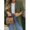 imagePRETTYGARDEN 2025 Blazers for Women Business Casual Long Sleeve Lapel Open Front Suit Jacket Work Blazer with PocketsArmy Green