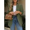imagePRETTYGARDEN 2025 Blazers for Women Business Casual Long Sleeve Lapel Open Front Suit Jacket Work Blazer with PocketsArmy Green